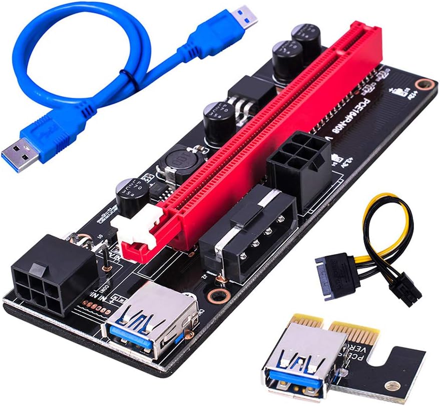 Morrza PCI-E Riser 1X na 16X GPU Podaljšek 13 x 4,3 cm