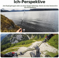 Naglavni Trak in Nosilec za Telefon za GoPro in Pametne Telefone Črn