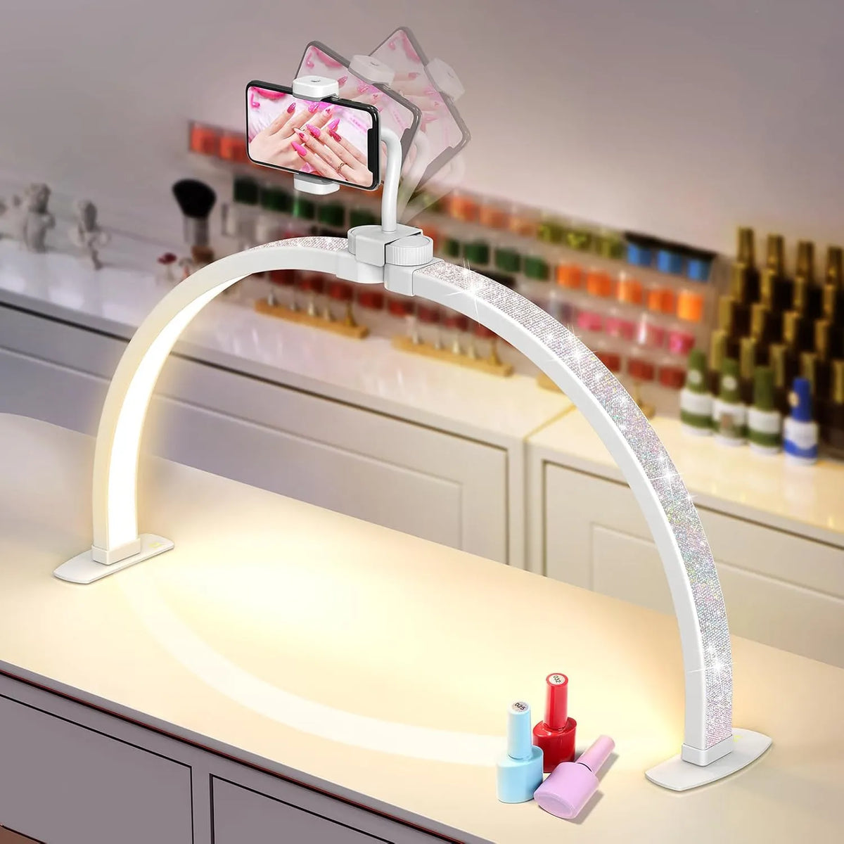 Namizna LED Polmesečna Svetilka za Nohte 58.4 cm