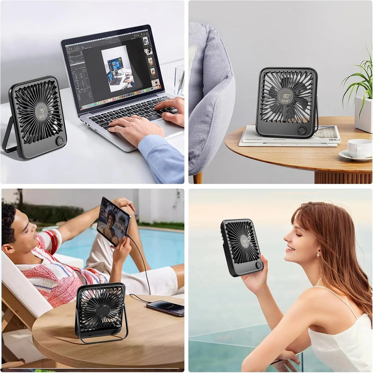 Namizni USB Ventilator 3,2 x 13,5 x 16 cm