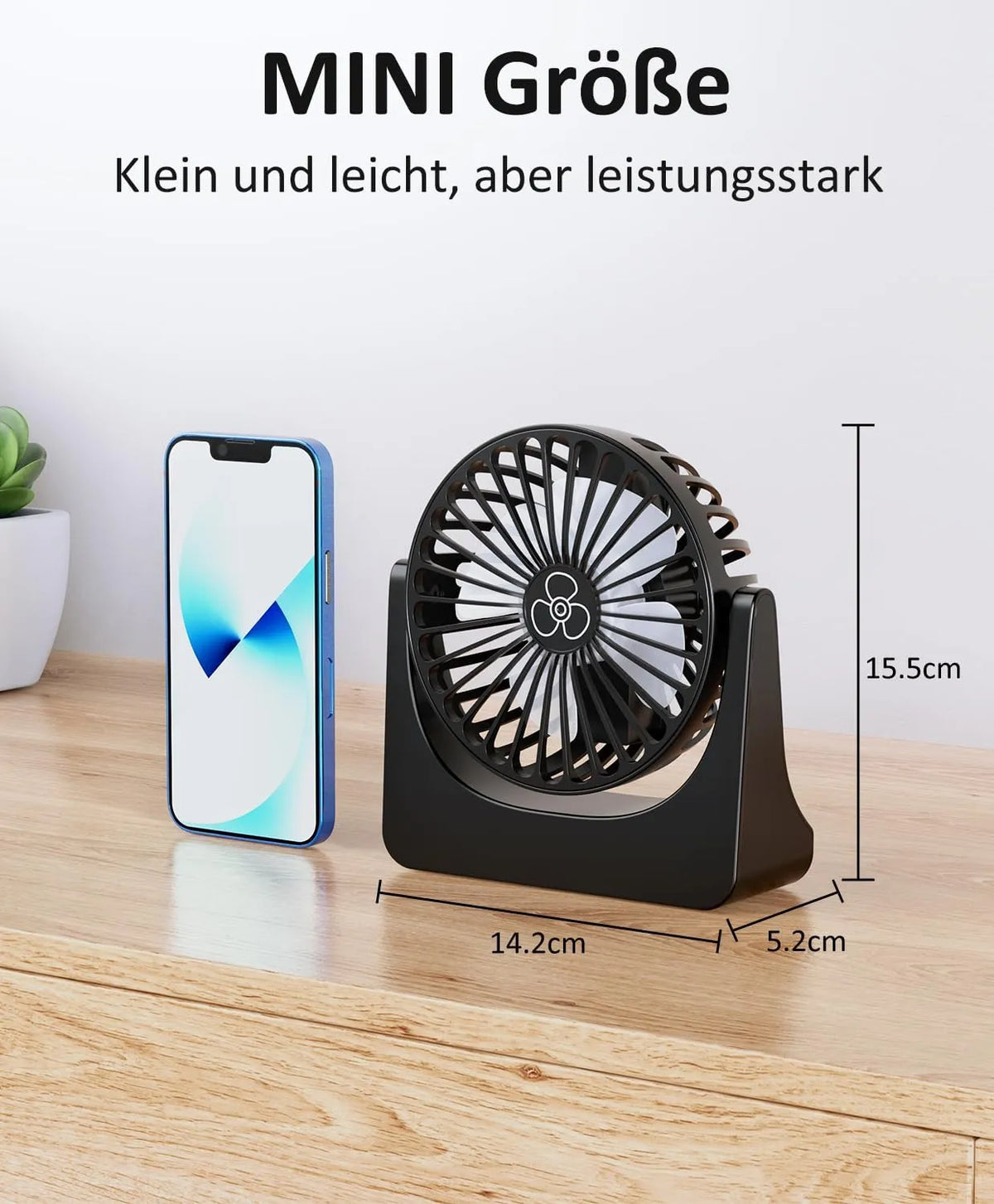 Namizni USB Ventilator 7 x 14 x 16 cm