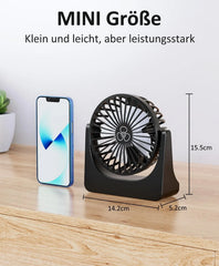 Namizni USB Ventilator 7 x 14 x 16 cm