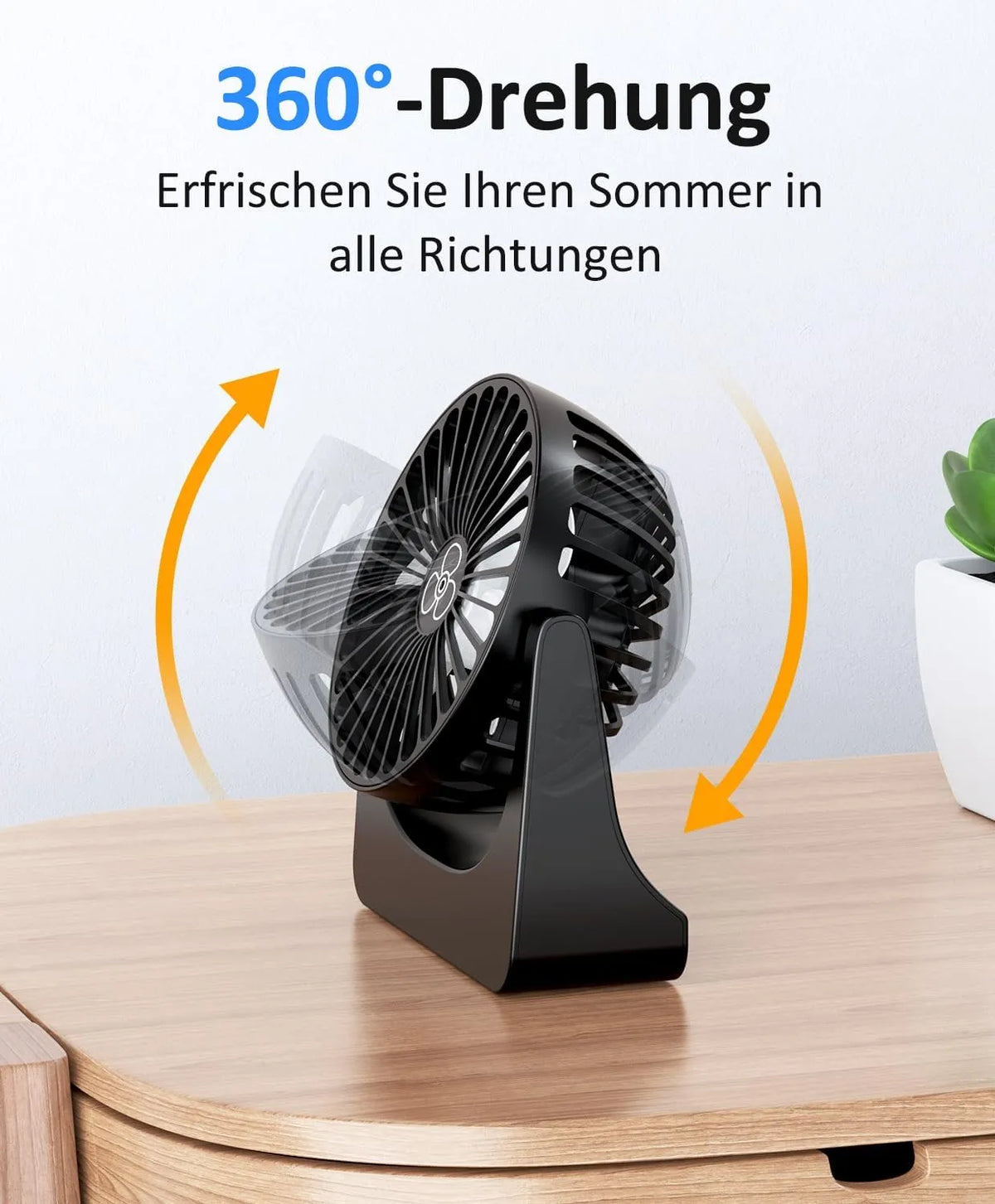 Namizni USB Ventilator 7 x 14 x 16 cm