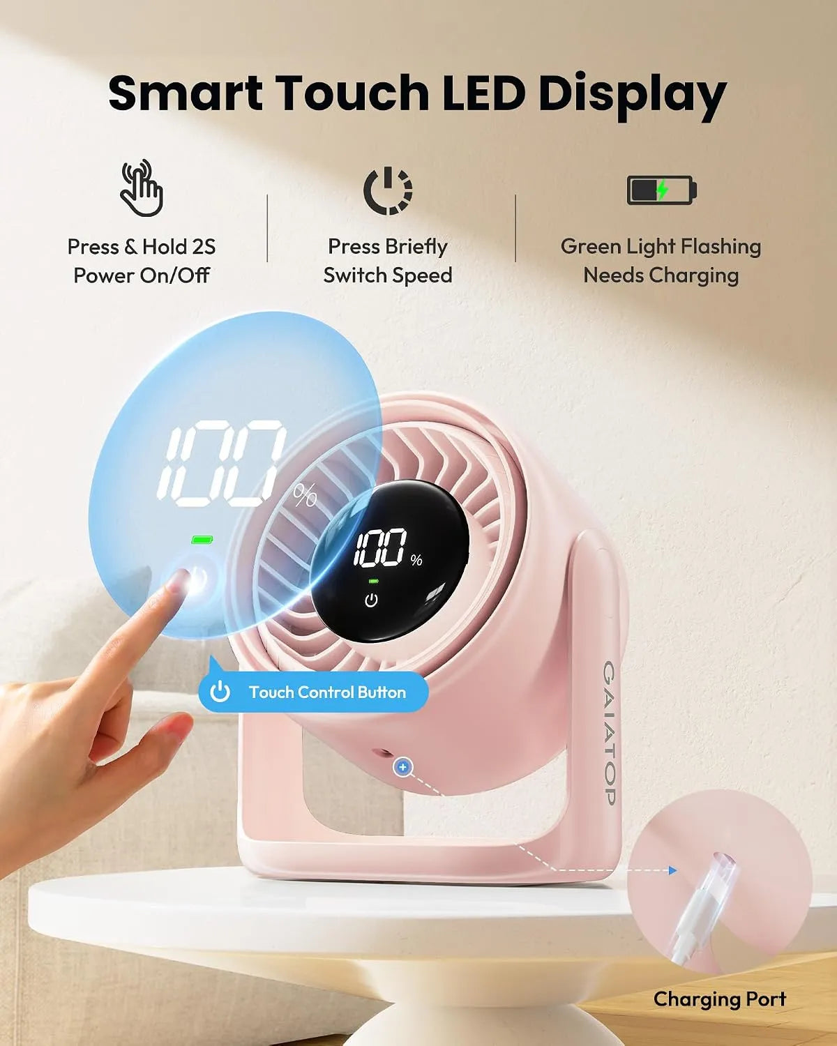 Namizni Ventilator 19.5 cm