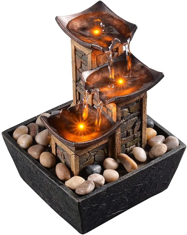 Namizni Vodnjak 3-stopenjski 17 x 17 x 22,6 cm