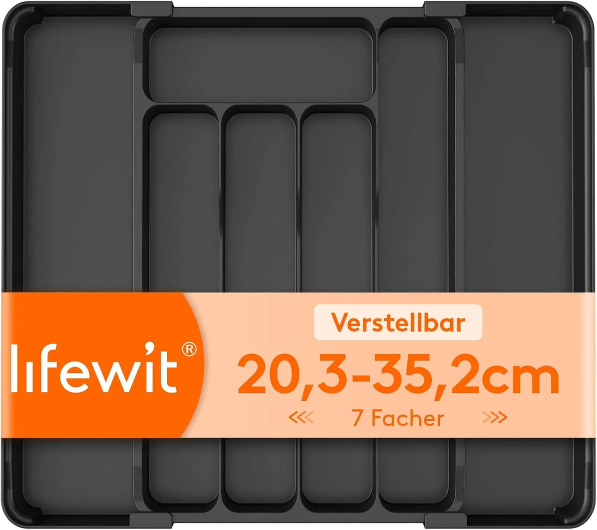 Nastavljiv Organizator za Pribor v Predalu 20,3-35,2 cm