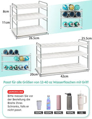 Nastavljiv Organizator za Steklenice 3 Nivoji 42 x 20 x 25,5 cm