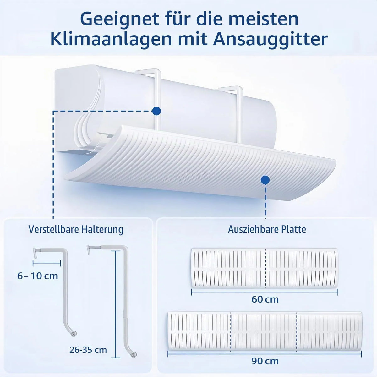 Nastavljiv Usmerjevalnik Zraka za Klimatske Naprave 60-90 cm