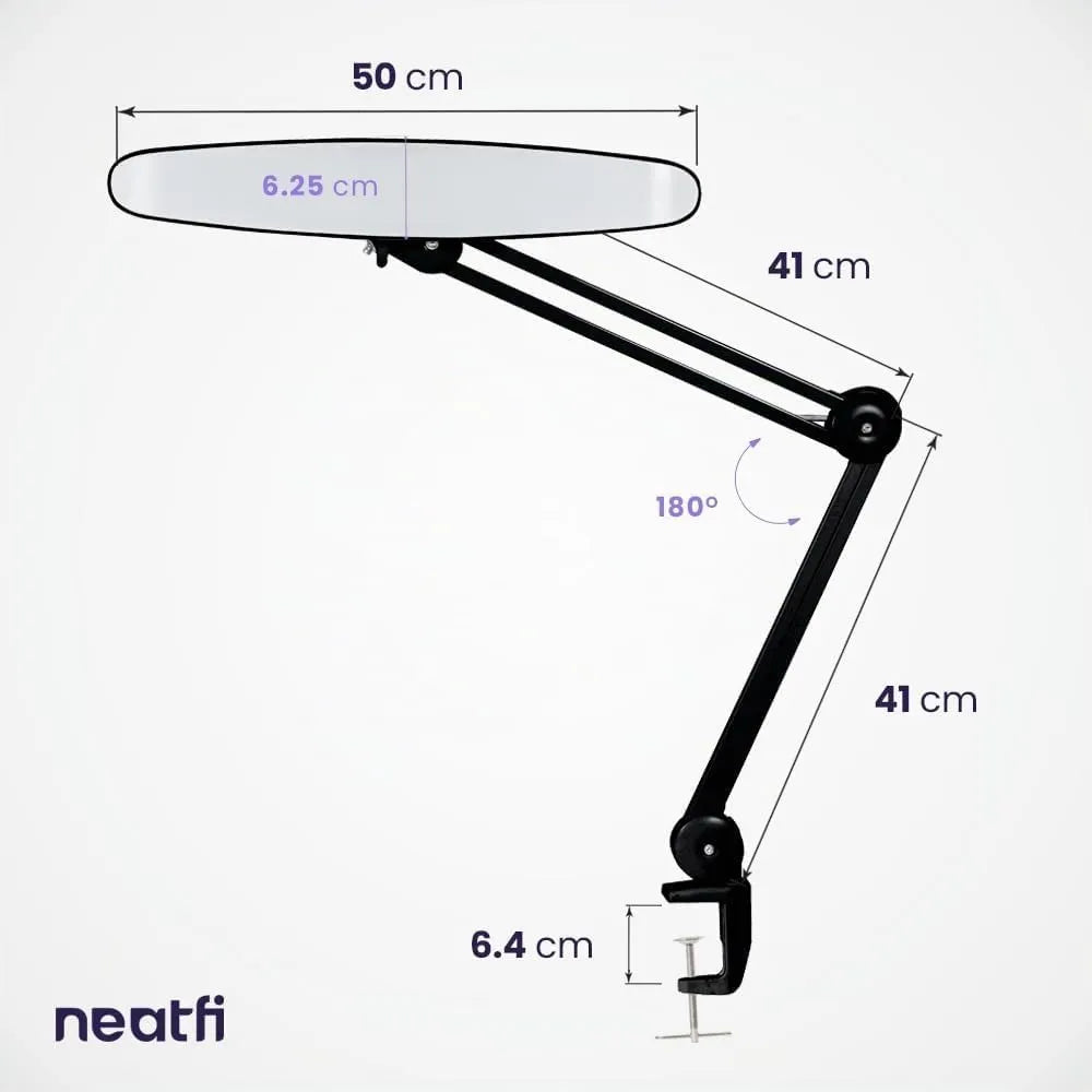 Neatfi Namizna LED Svetilka s Primežom 51 cm