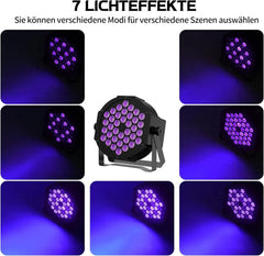 Nitehop UV LED Luč za Zabave 19x10x18 cm