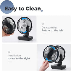OCOOPA Namizni USB Ventilator 13,8 x 7,5 x 18,3 cm