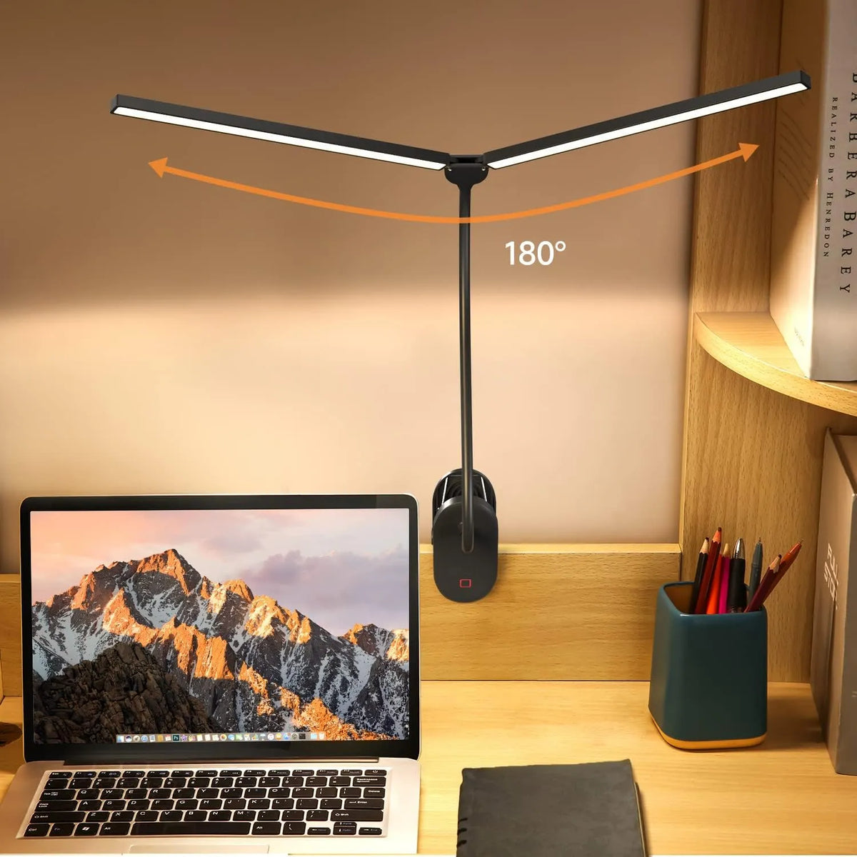 One Fire LED Bralna Svetilka s Ščipalko 47 cm