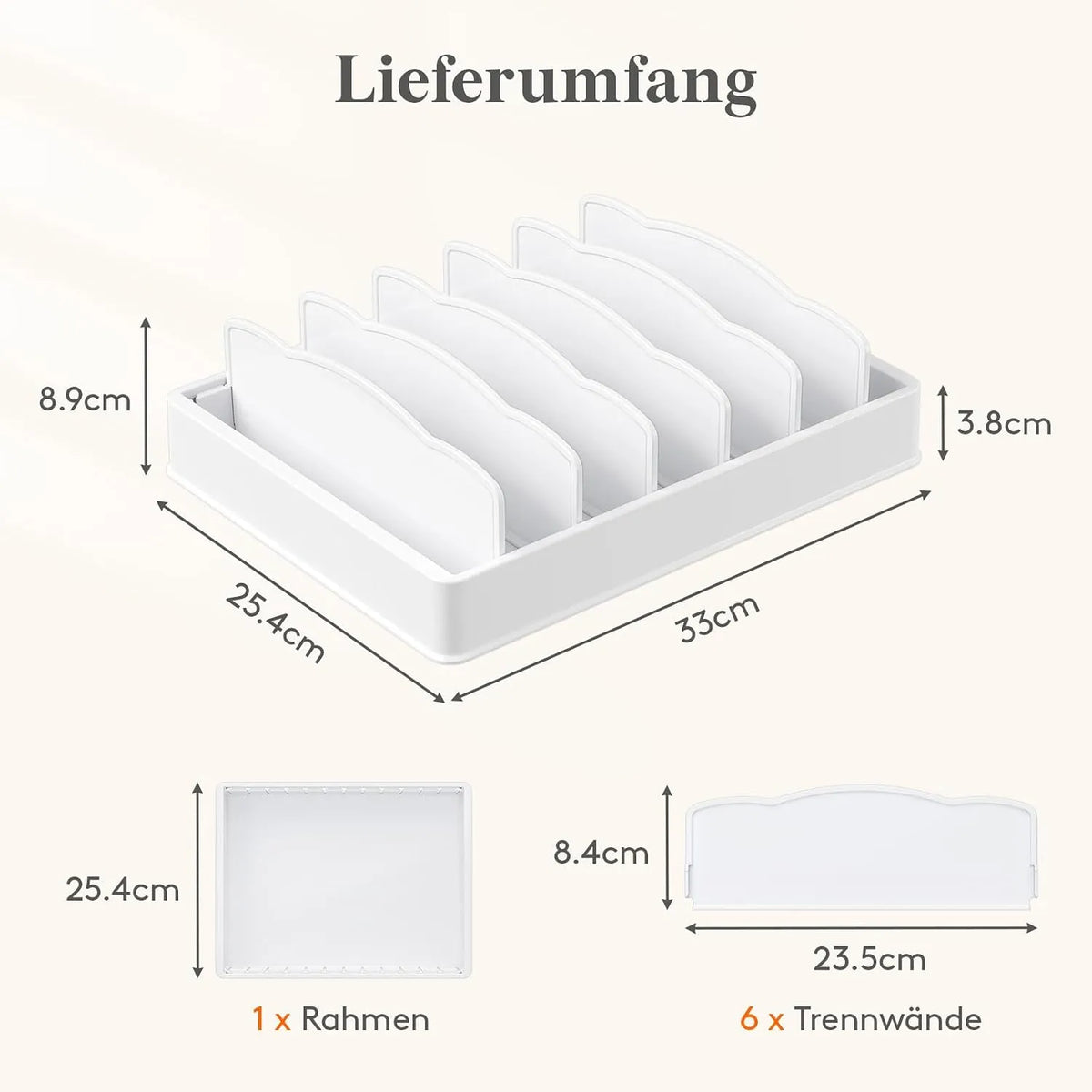 Organizator za Pokrove Posod 33 x 25.4 x 8.9 cm