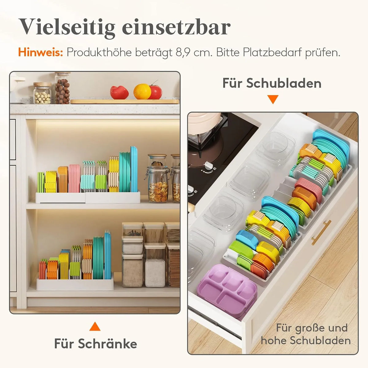 Organizator za Pokrove Posod 33 x 25.4 x 8.9 cm