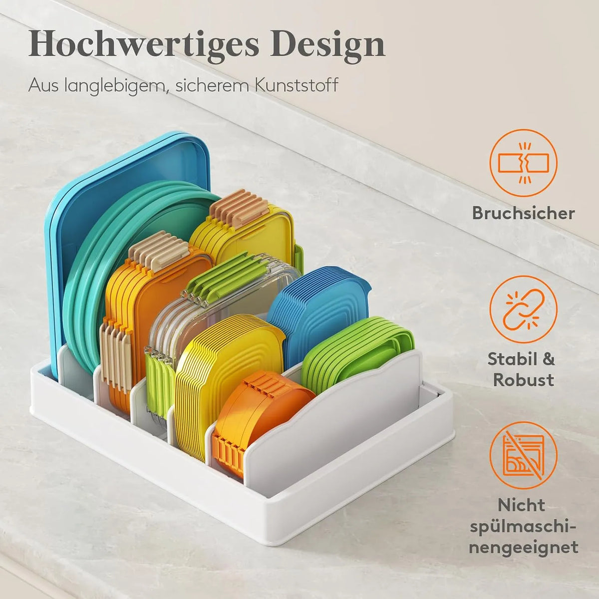 Organizator za Pokrove Posod 33 x 25.4 x 8.9 cm