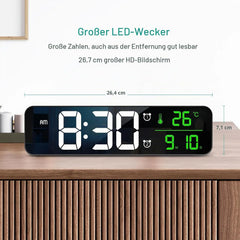 ORIA LED Digitalna Stenska Ura 26.5 x 7 cm