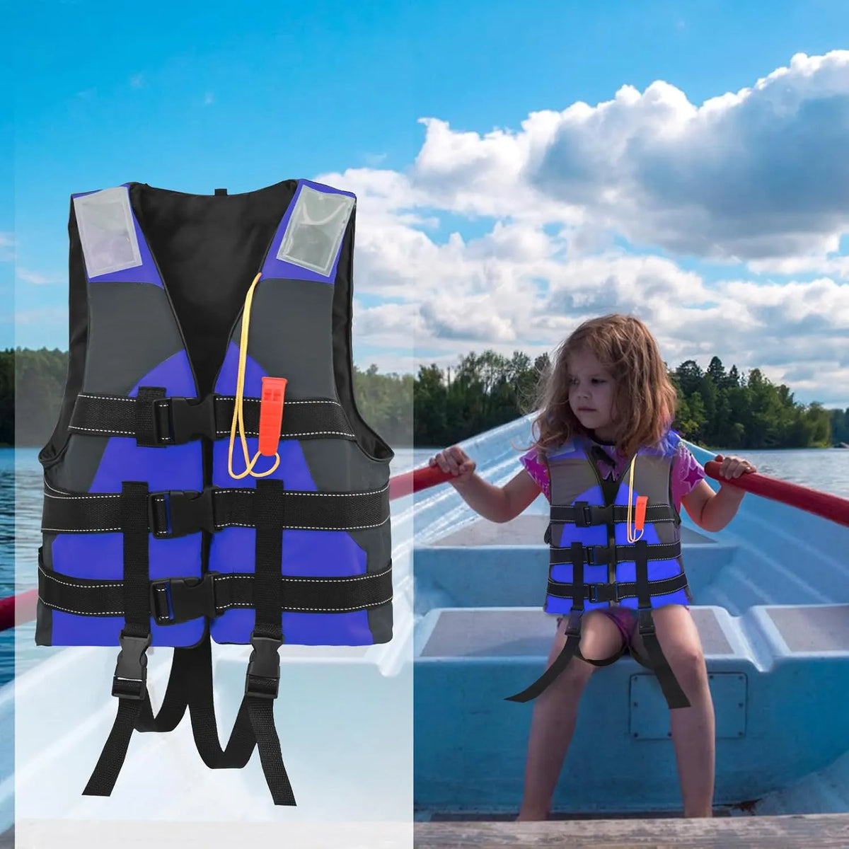 Otroški Rešilni Jopič za Plavanje Modra S (15-30 kg)
