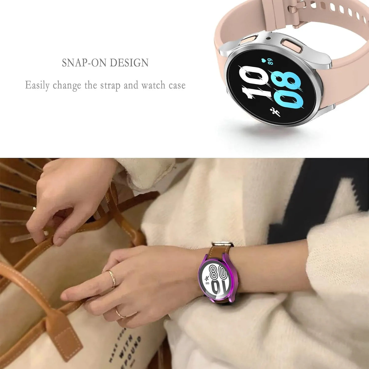 Ovitek z Zaščito Zaslona za Samsung Galaxy Watch FE/5/4 40mm 9 Kosov