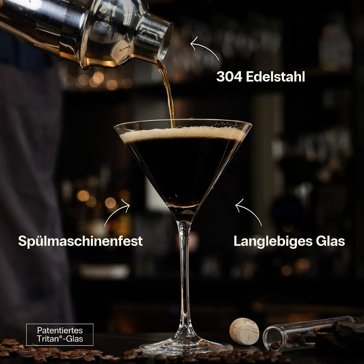 OYO Brands B.V. Set za Koktajle Martini 8 Delov