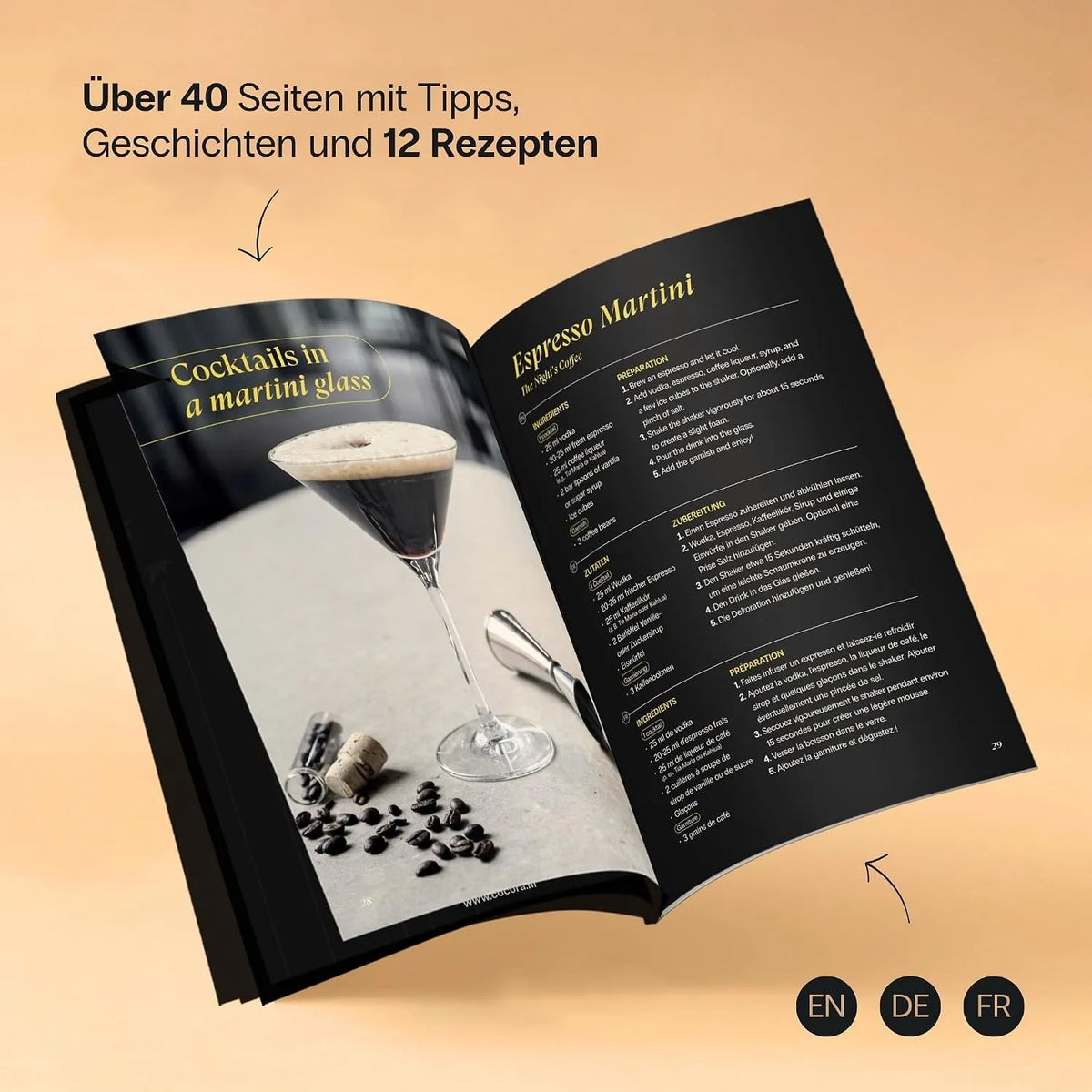 OYO Brands B.V. Set za Koktajle Martini 8 Delov