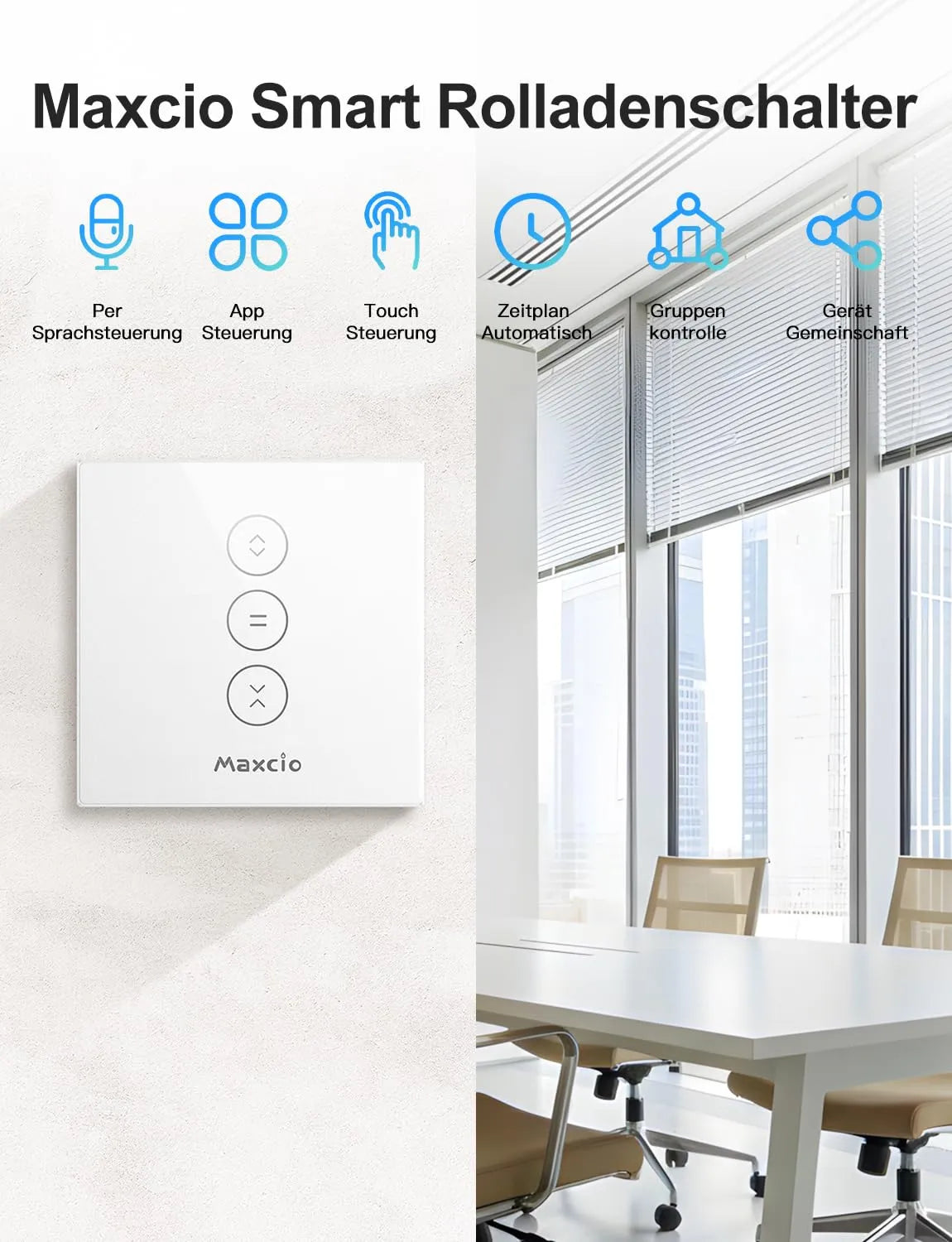 Pametno Wi-Fi Stikalo za Žaluzije na Dotik