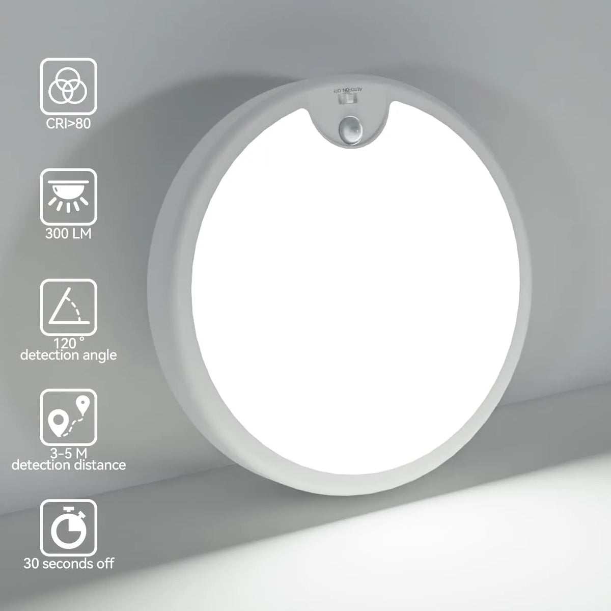 Peasur LED Stropna Luč s Senzorjem Gibanja 18 cm
