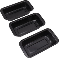 Pekač Za Kruh Iz Ogljikovega Jekla 25 X 13 X 6 Cm Črn 3 Kosi
