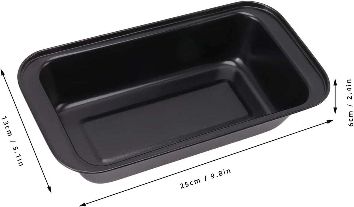 Pekač Za Kruh Iz Ogljikovega Jekla 25 X 13 X 6 Cm Črn 3 Kosi