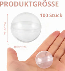 Plastične Kroglice za Polnjenje 2,8 cm 100 Kosov