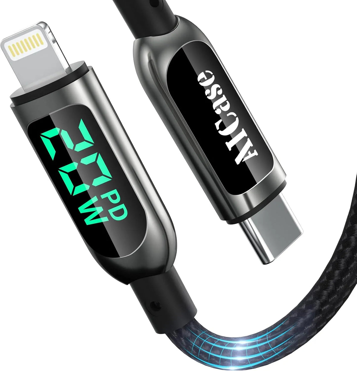 Polnilni Kabel USB-C v Lightning z LED Zaslonom 500 cm