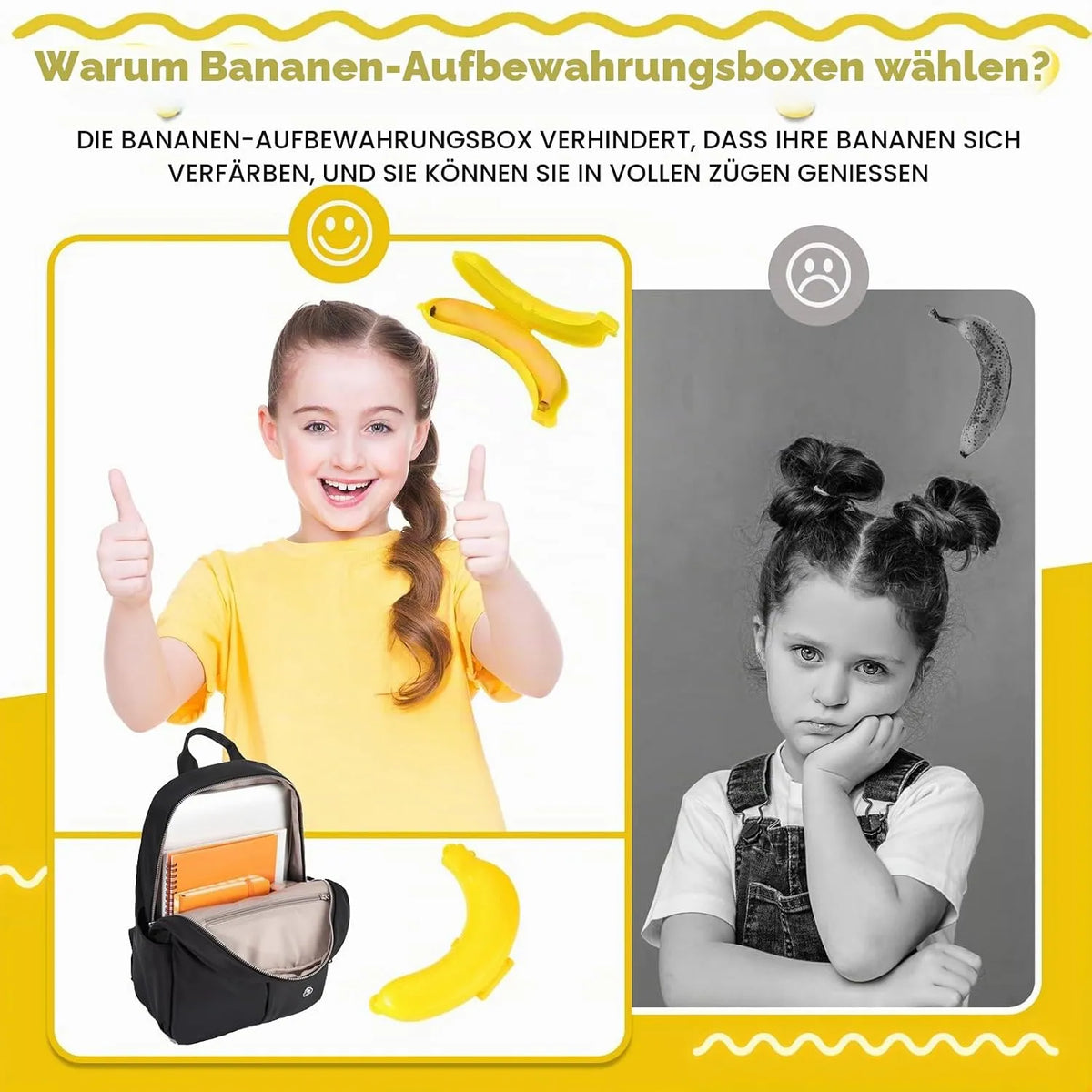 Posoda za Shranjevanje Banan 19,5 x 13 x 4,5 cm 3 Kosi