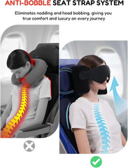 Potovalna Blazina za Letalo s Trakom za Glavo in 3D Maska