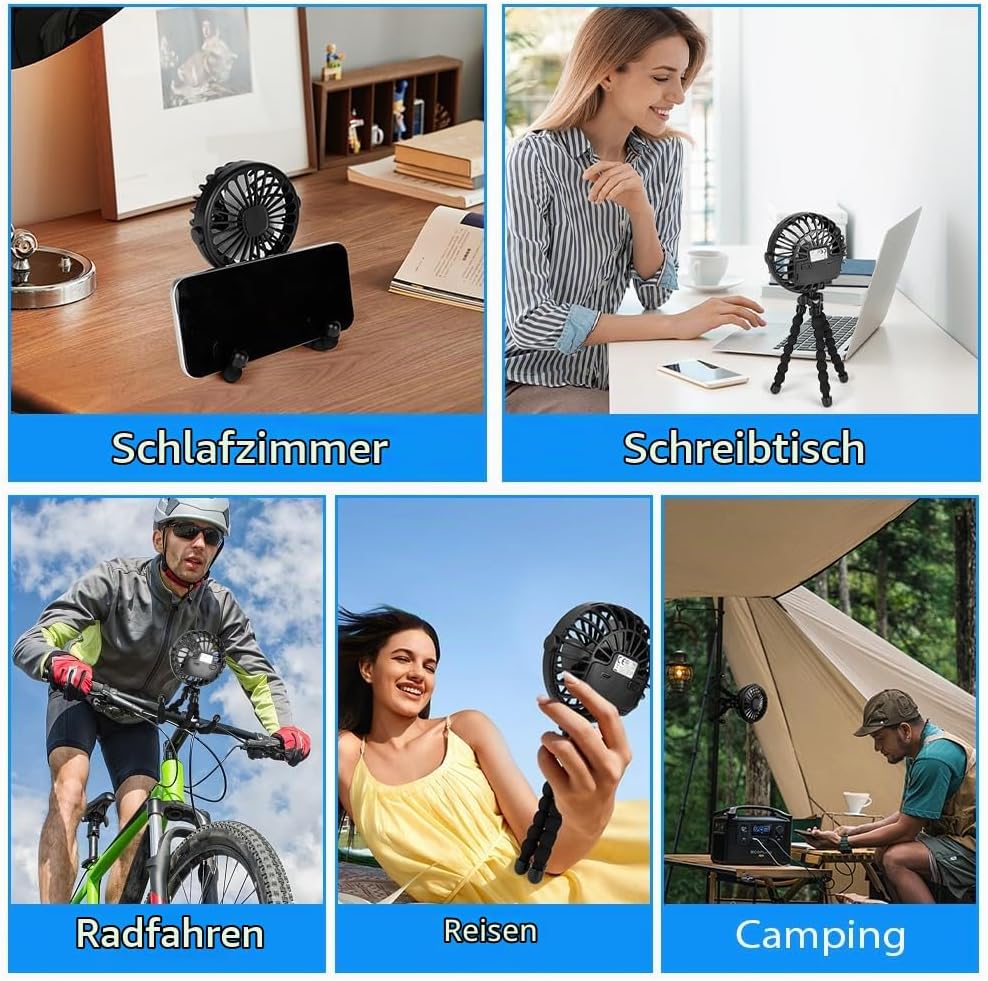 Prenosni Ventilator za Otroški Voziček s Sponko 1 Kos