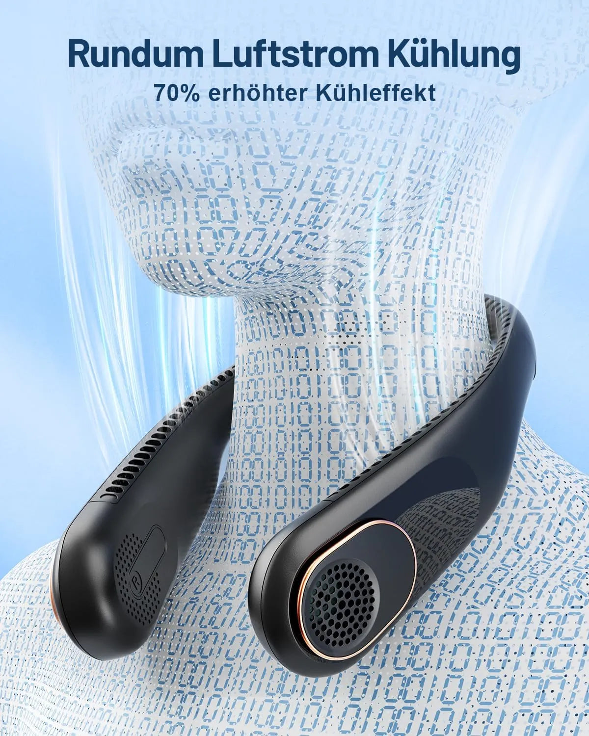 Prenosni Vratni Ventilator 23 x 14 x 6 cm