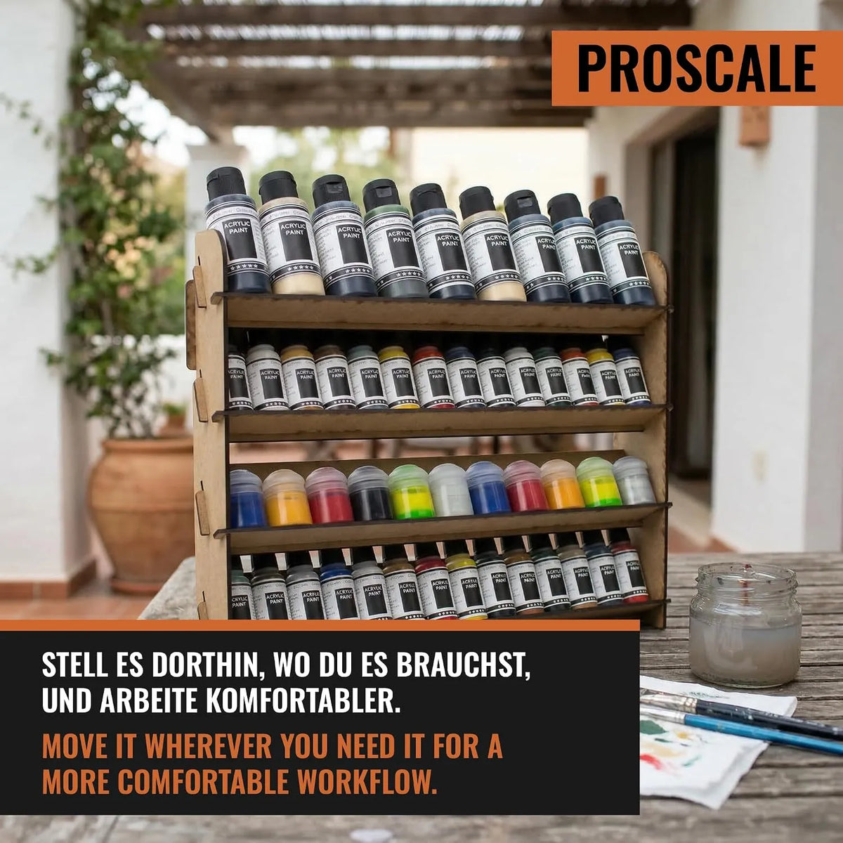 PROSCALE 2-delni Set Stojal za Barve FBA-PR-5-10-Pack01