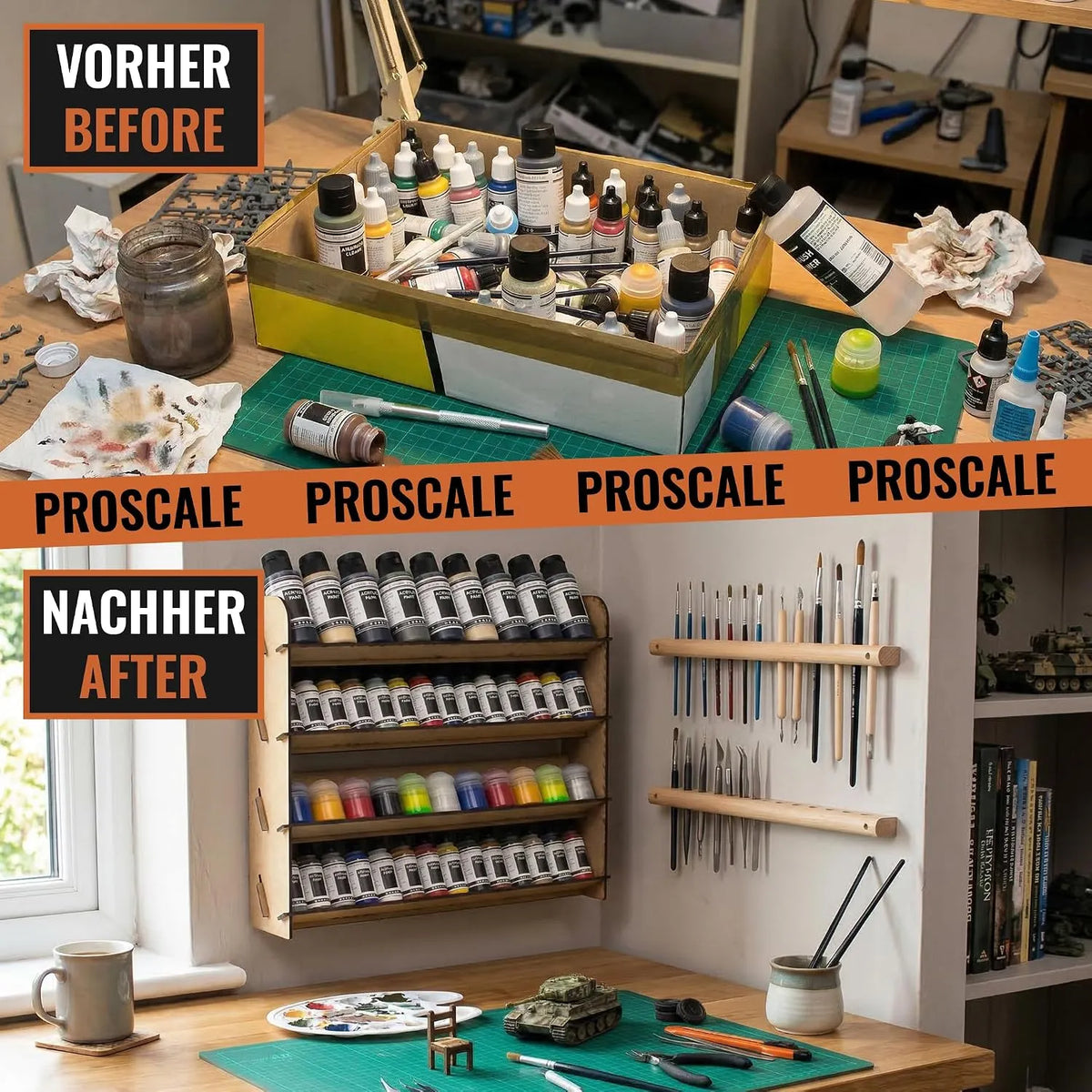 PROSCALE 2-delni Set Stojal za Barve FBA-PR-5-10-Pack01