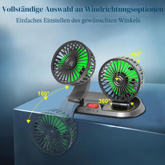 Qidoe Avtomobilski USB Ventilator 3 x 5 x 8 cm