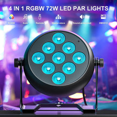 RGBW LED Par Odrska Luč 19.5 x 9 x 19.5 cm