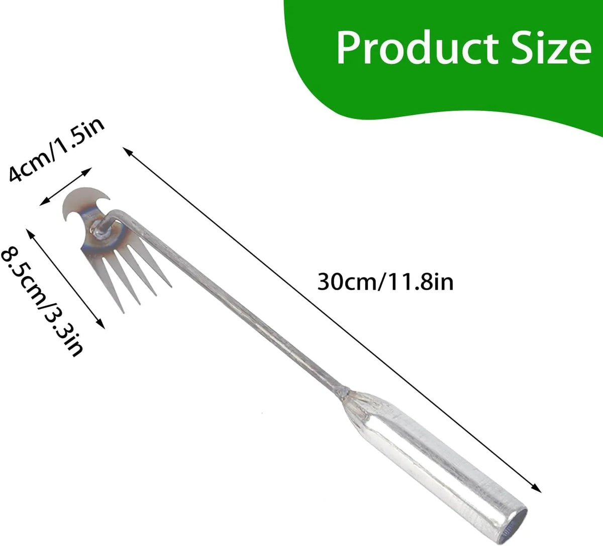 Ročni Odstranjevalec Plevela z Ročajem 30 cm 2 Kosa