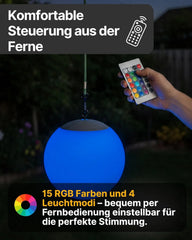 SCHWAIGER Viseča Solarna LED Svetilka 20 x 20 x 18 cm