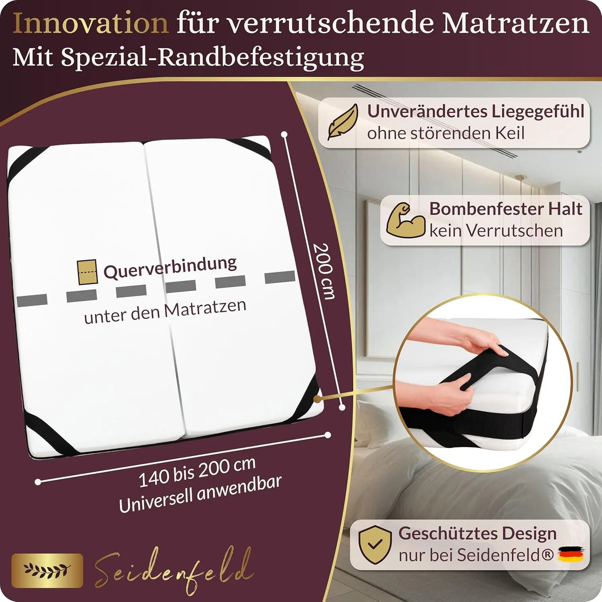 Seidenfeld Most za Vzmetnice 200 cm x 140-200 cm