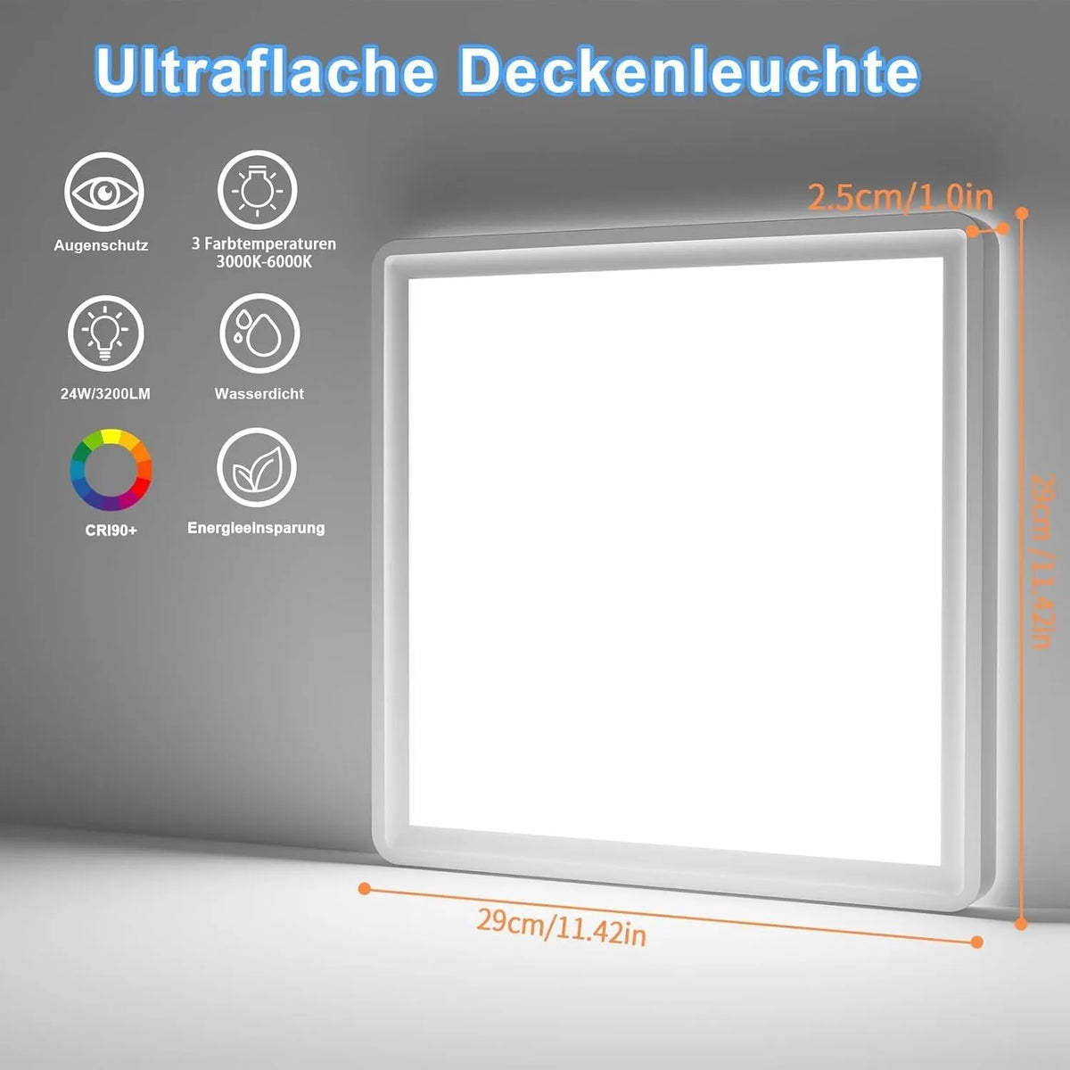 Seruno X LED Stropna Svetilka 29 cm