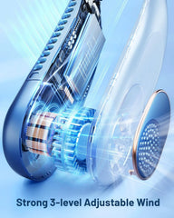 Shenzhen Aixiong Technology Prenosni Vratni Ventilator Modra