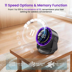 Shenzhen Little Black Technology Electronics Co., Ltd. Namizni Ventilator 19x17x13.5 cm