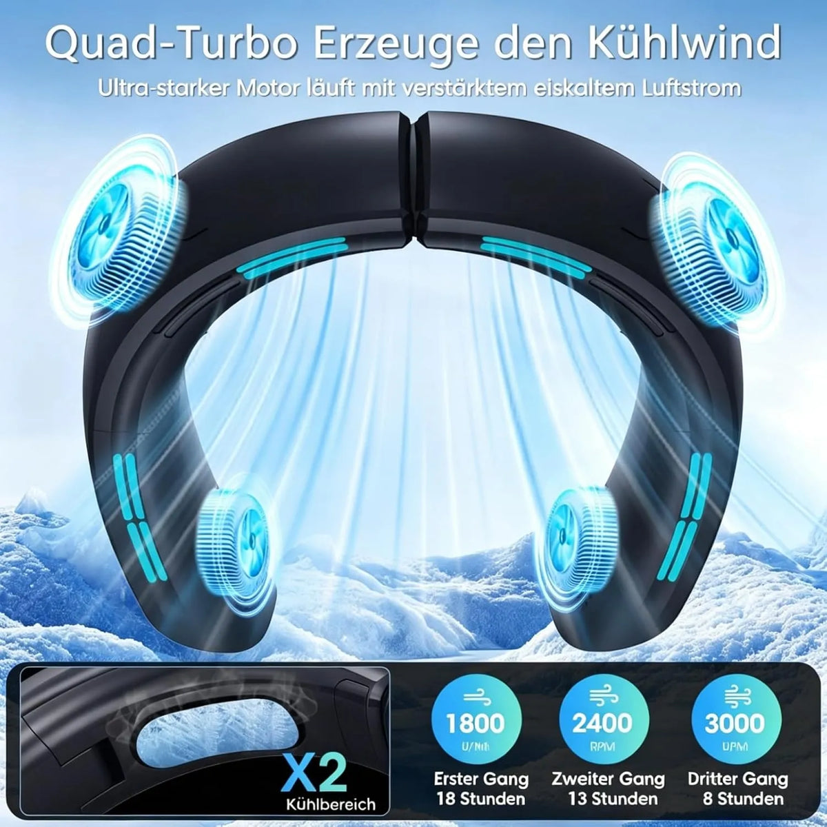 Shenzhen Yishunxing Prenosni Vratni Ventilator 1 Kos