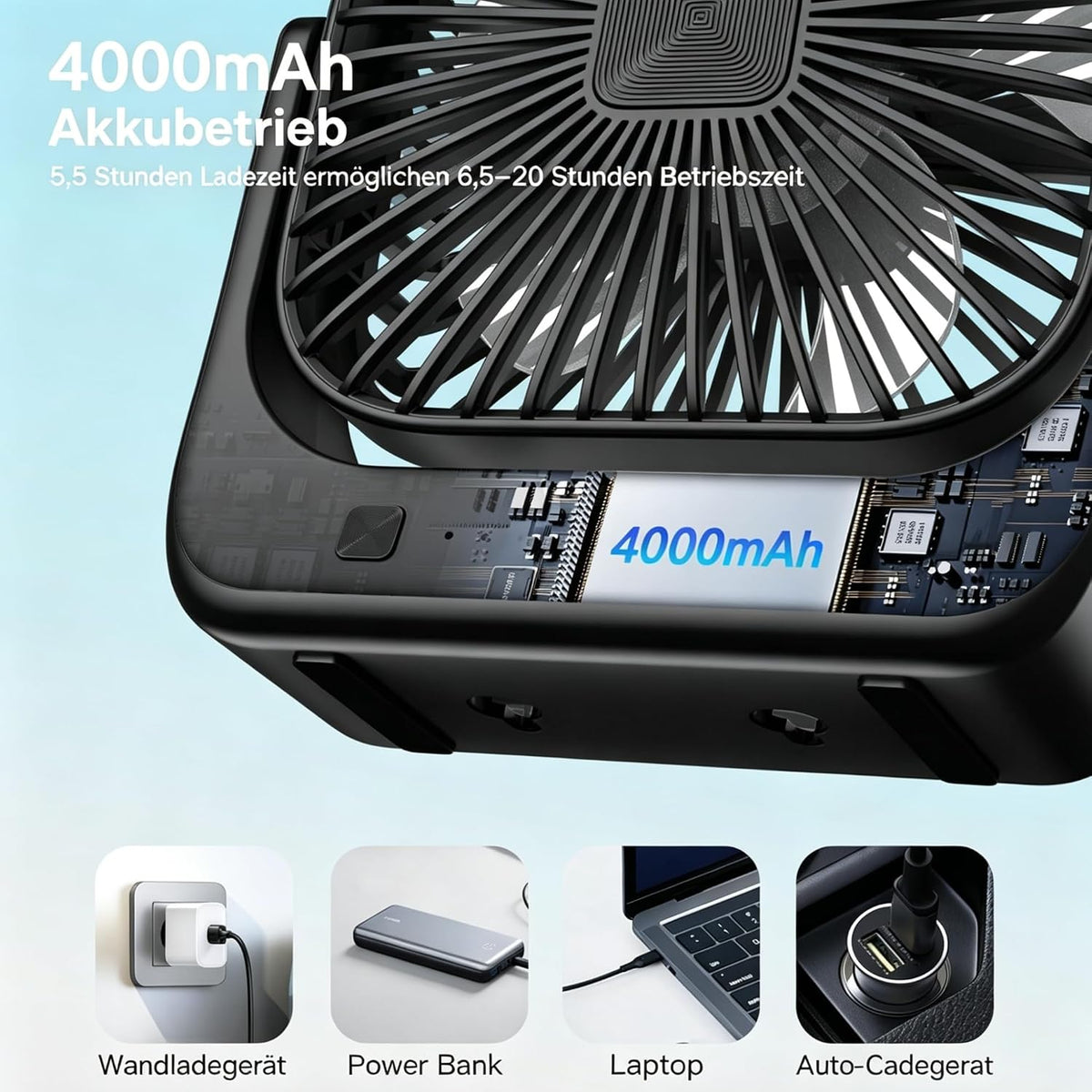 Shenzhen Yishunxing Technology Namizni Ventilator 15,2 x 13,4 x 5,3 cm