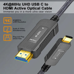SOEYBAE Optični Kabel USB-C Na HDMI 15 m