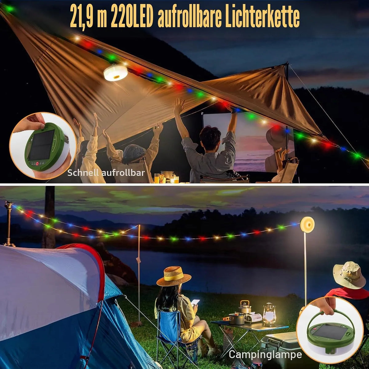Solarna Kamp Svetlobna Veriga 22 m