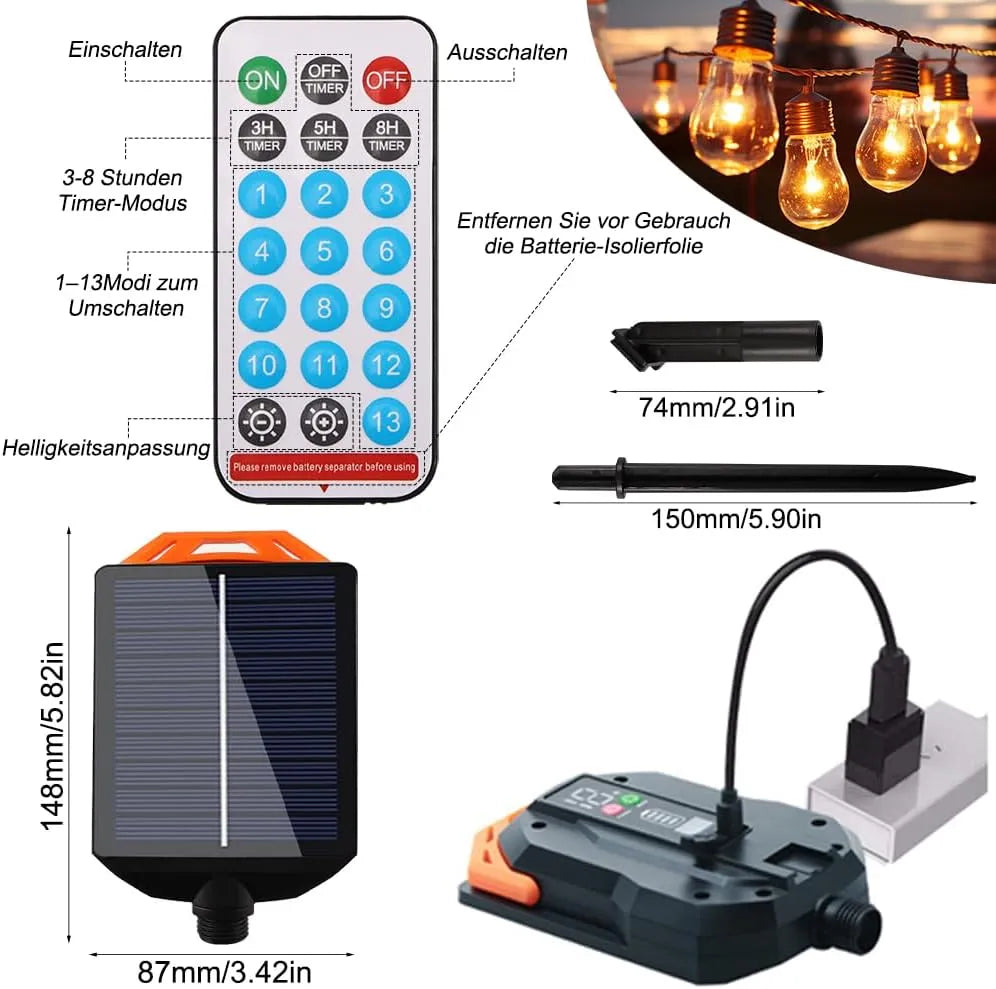 Solarni Panel za Svetlobne Verige krmilnik 1 Kos