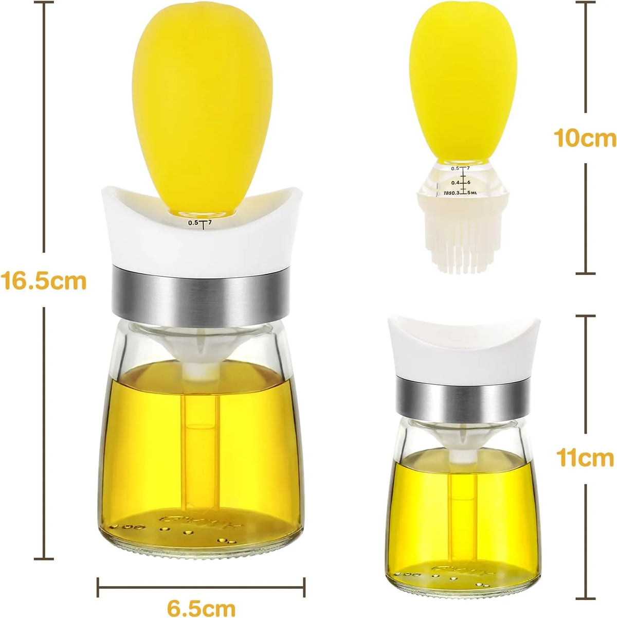 Steklenička za Olje s Čopičem 140 ml 2 Kosa